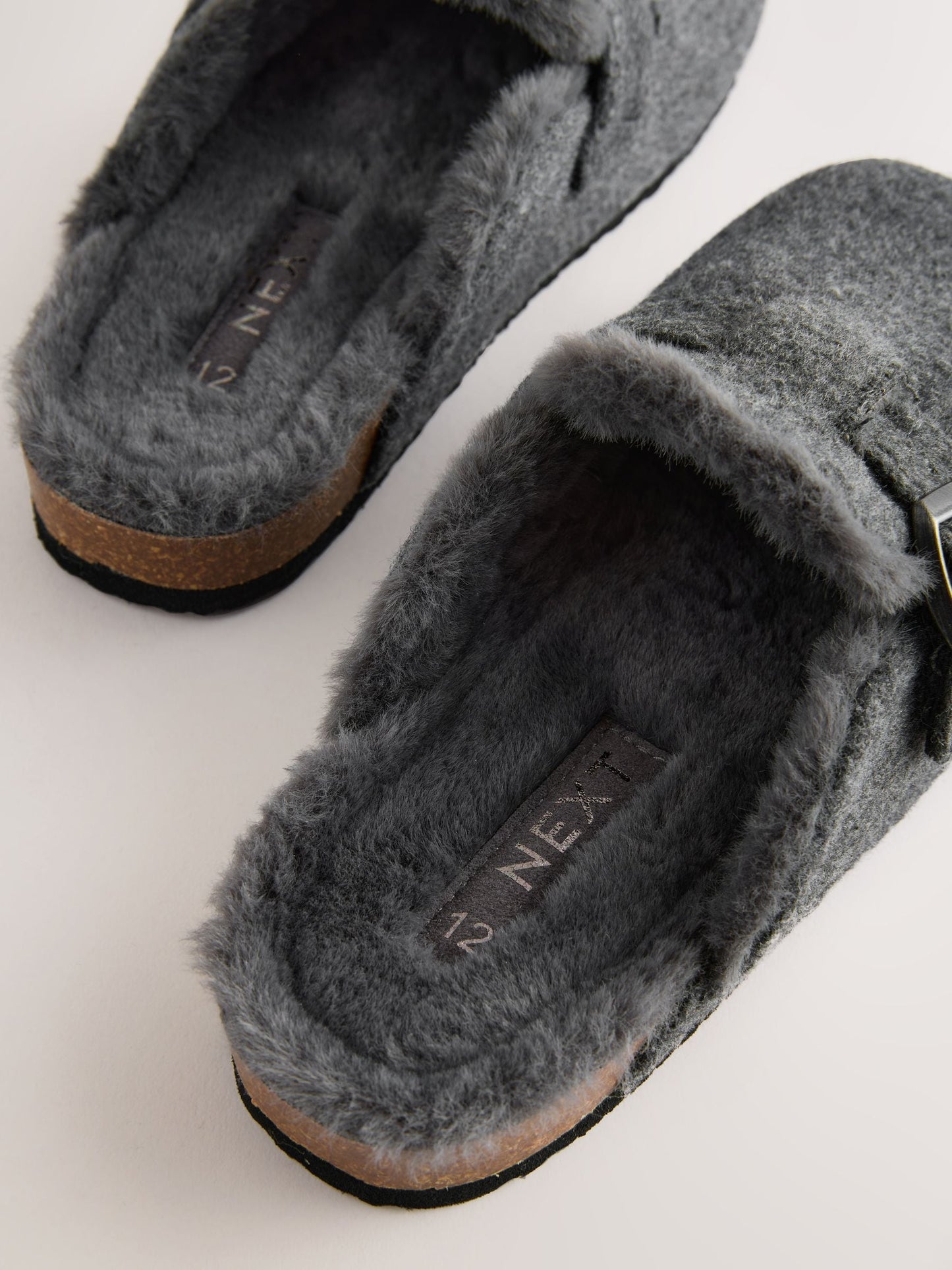 Grey Standard Fit (F) Slip-Ons Clogs image 4