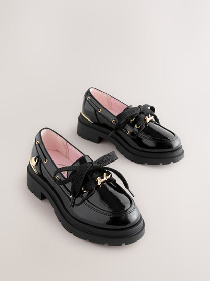 Baker by Ted Baker Back to School Patent Chunky Boat Shoe Black Loafers image 1