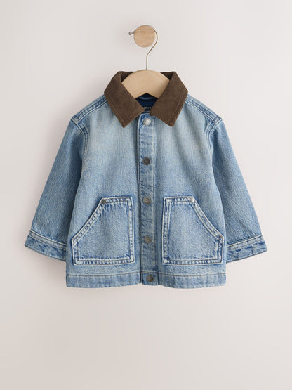 Dsiney Kidz - Blue Denim Long Sleeve Cord Collar Shirt (3mths-7yrs) image 4