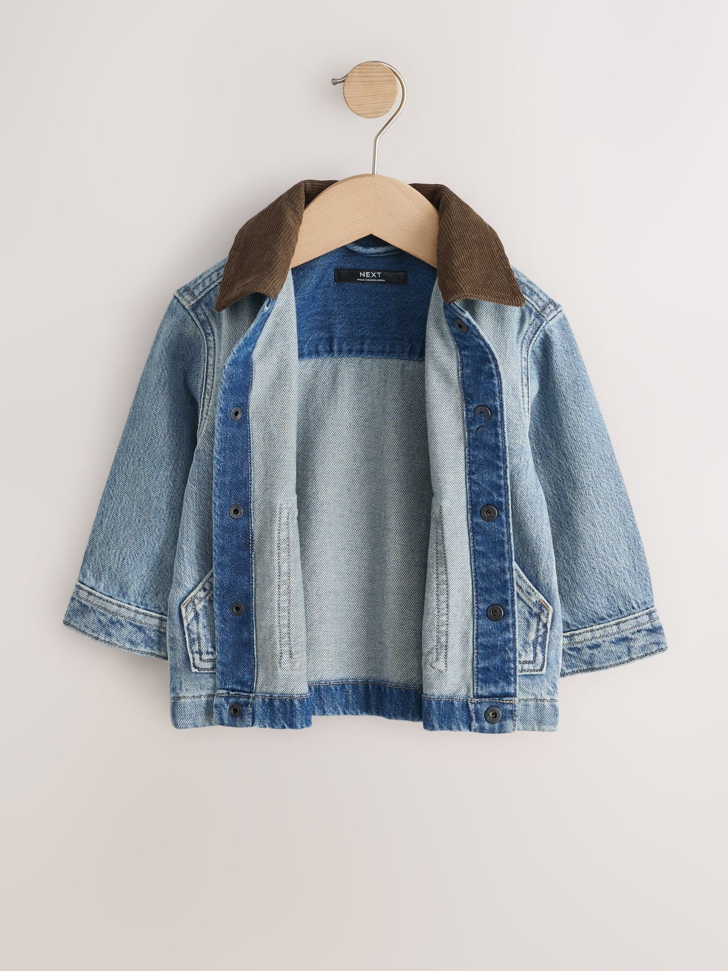 Dsiney Kidz - Blue Denim Long Sleeve Cord Collar Shirt (3mths-7yrs) image 5