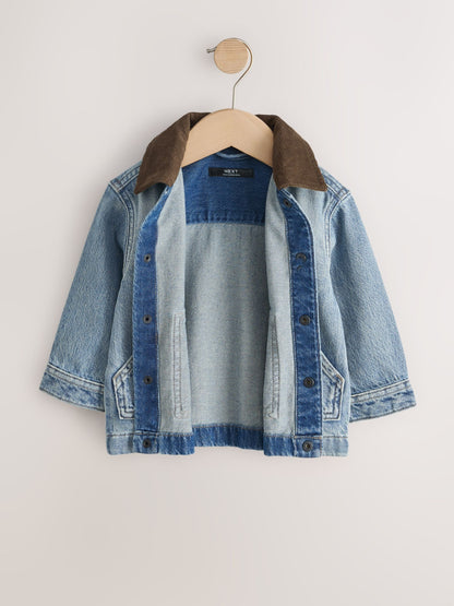 Dsiney Kidz - Blue Denim Long Sleeve Cord Collar Shirt (3mths-7yrs) image 5