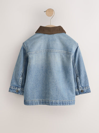 Dsiney Kidz - Blue Denim Long Sleeve Cord Collar Shirt (3mths-7yrs) image 6
