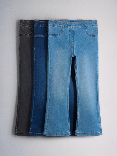 Dsiney Kidz - The Set 3 Pack Kickflare Jersey Jeggings Black/Dark Blue/Mid Blue image 1