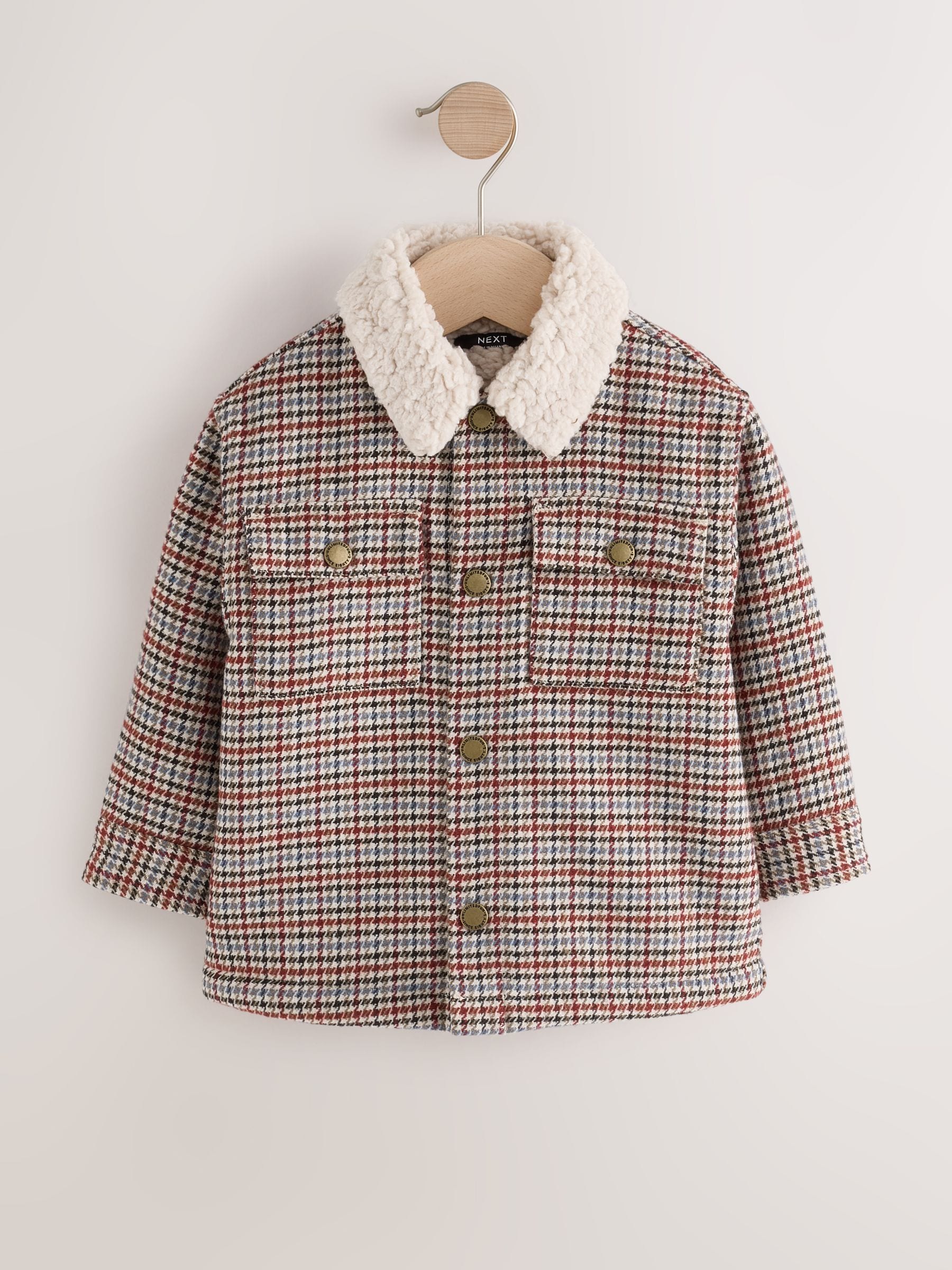 Dsiney Kidz - Heritage Check Borg Lined Shacket (3mths-7yrs) image 1