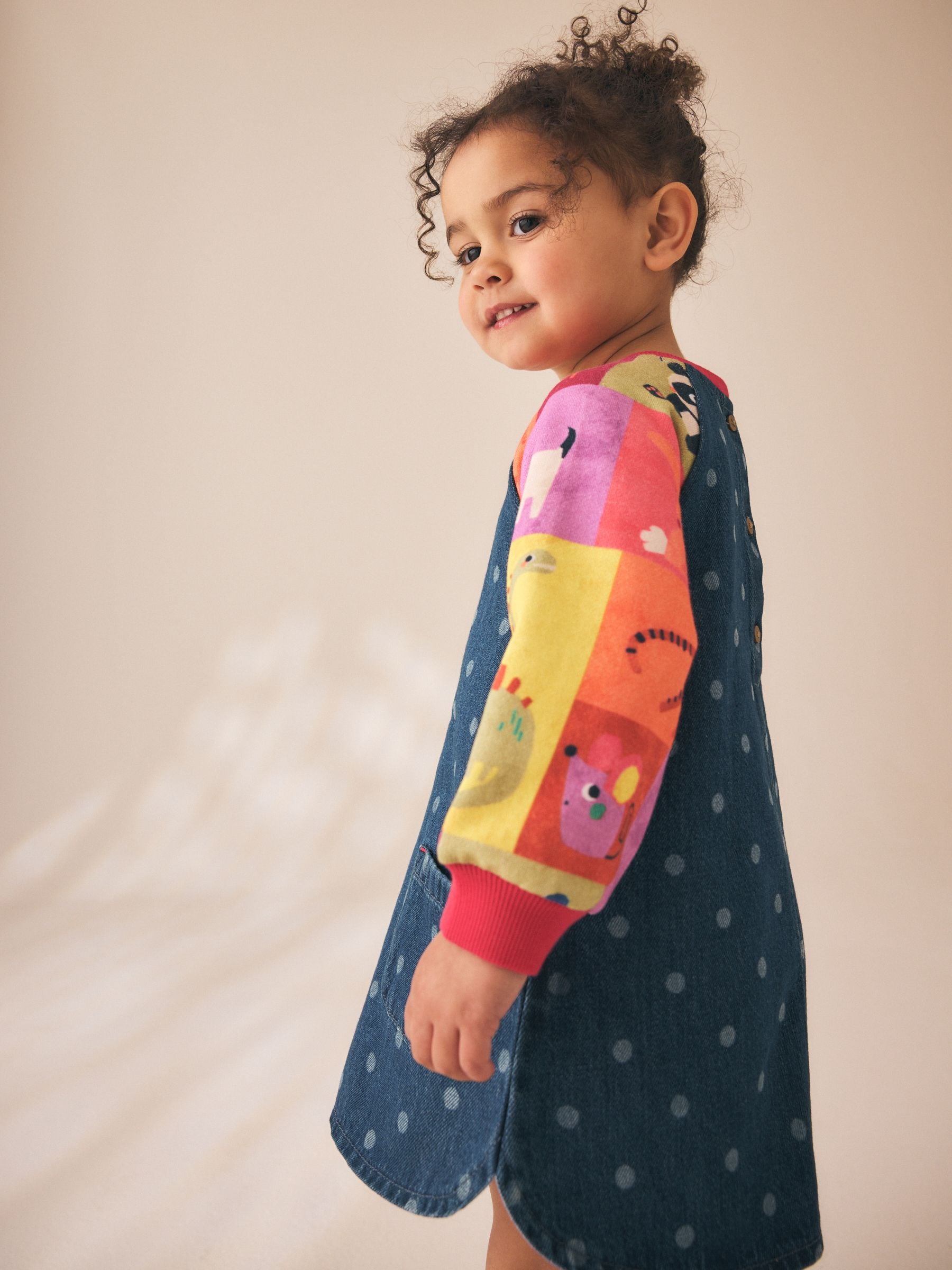 Dsiney Kidz - Animal Charcater Raglan Denim Dress (3mths-8yrs) image 4
