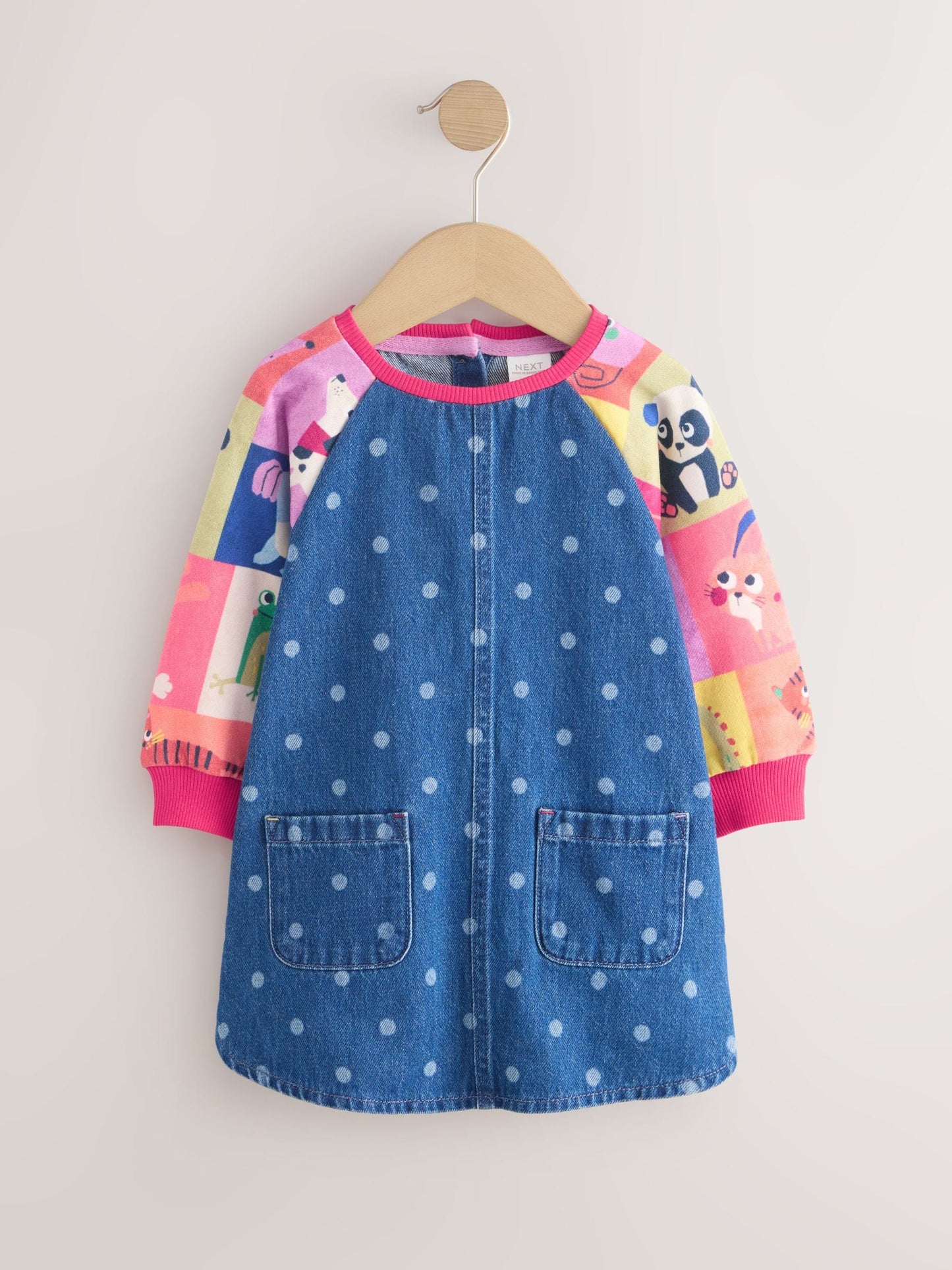 Dsiney Kidz - Animal Charcater Raglan Denim Dress (3mths-8yrs) image 5