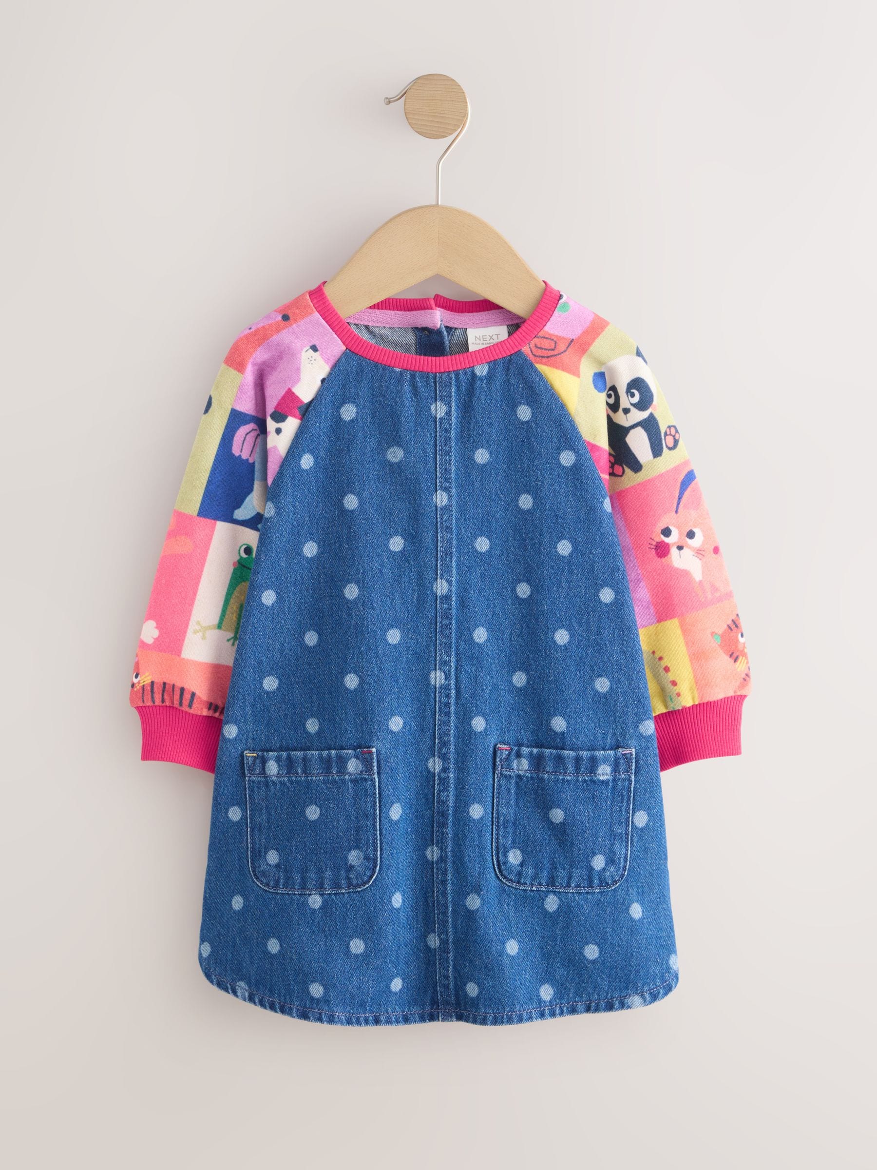 Dsiney Kidz - Animal Charcater Raglan Denim Dress (3mths-8yrs) image 5