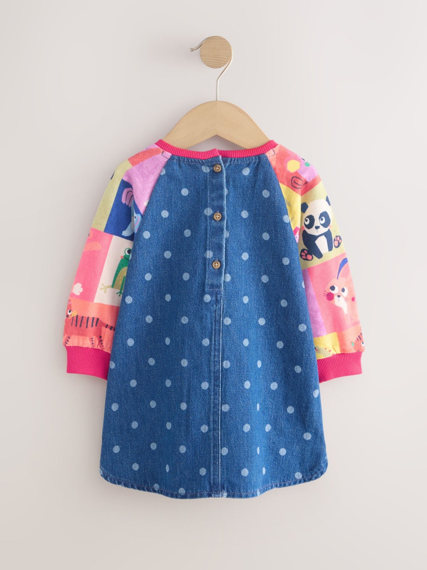 Dsiney Kidz - Animal Charcater Raglan Denim Dress (3mths-8yrs) image 6