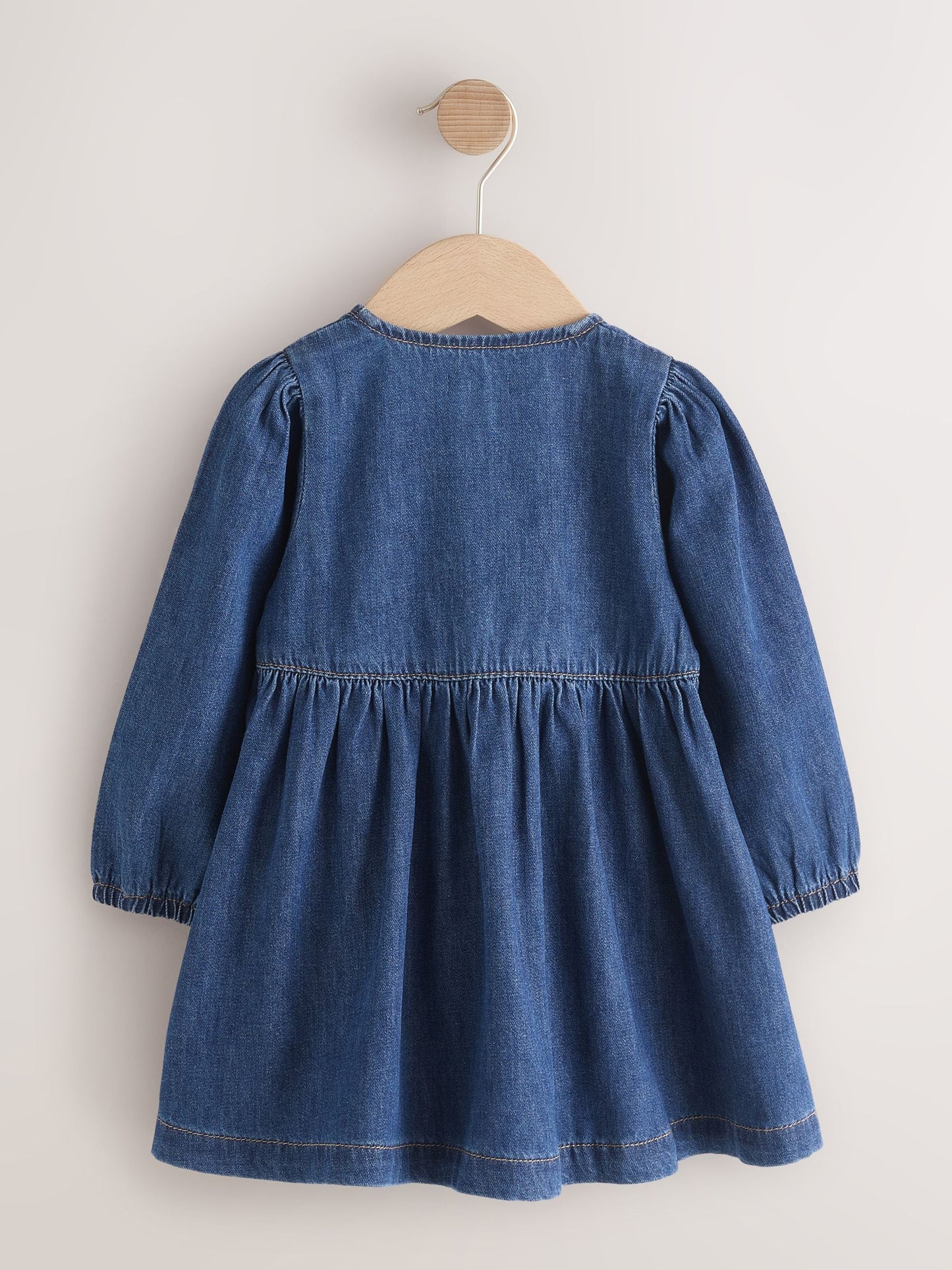 Dsiney Kidz - Blue Denim Long Sleeve Denim Dress (3mths-8yrs) image 6