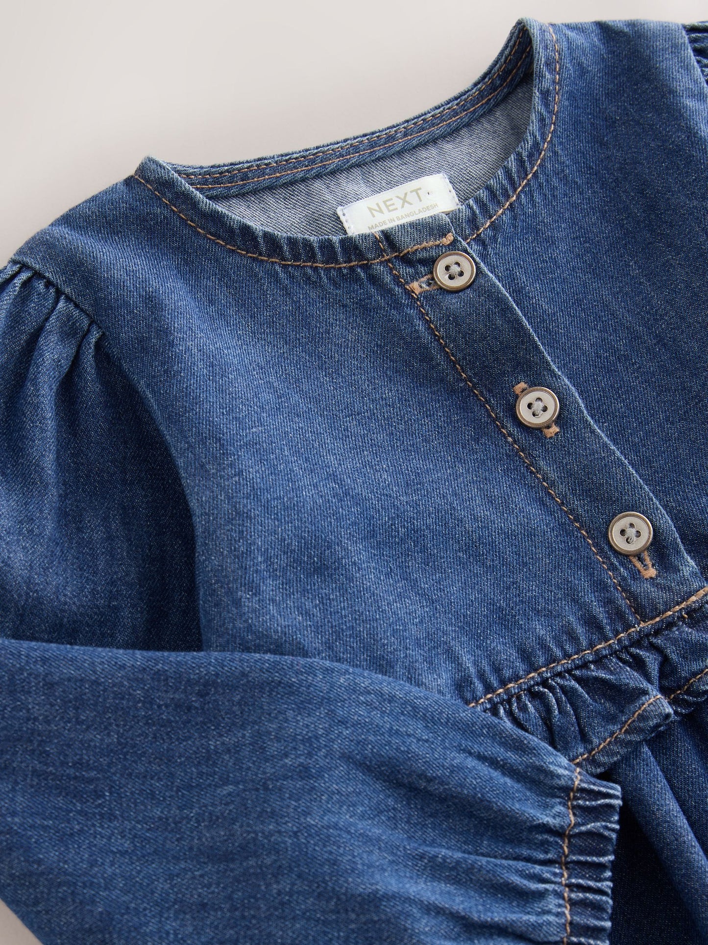 Dsiney Kidz - Blue Denim Long Sleeve Denim Dress (3mths-8yrs) image 7