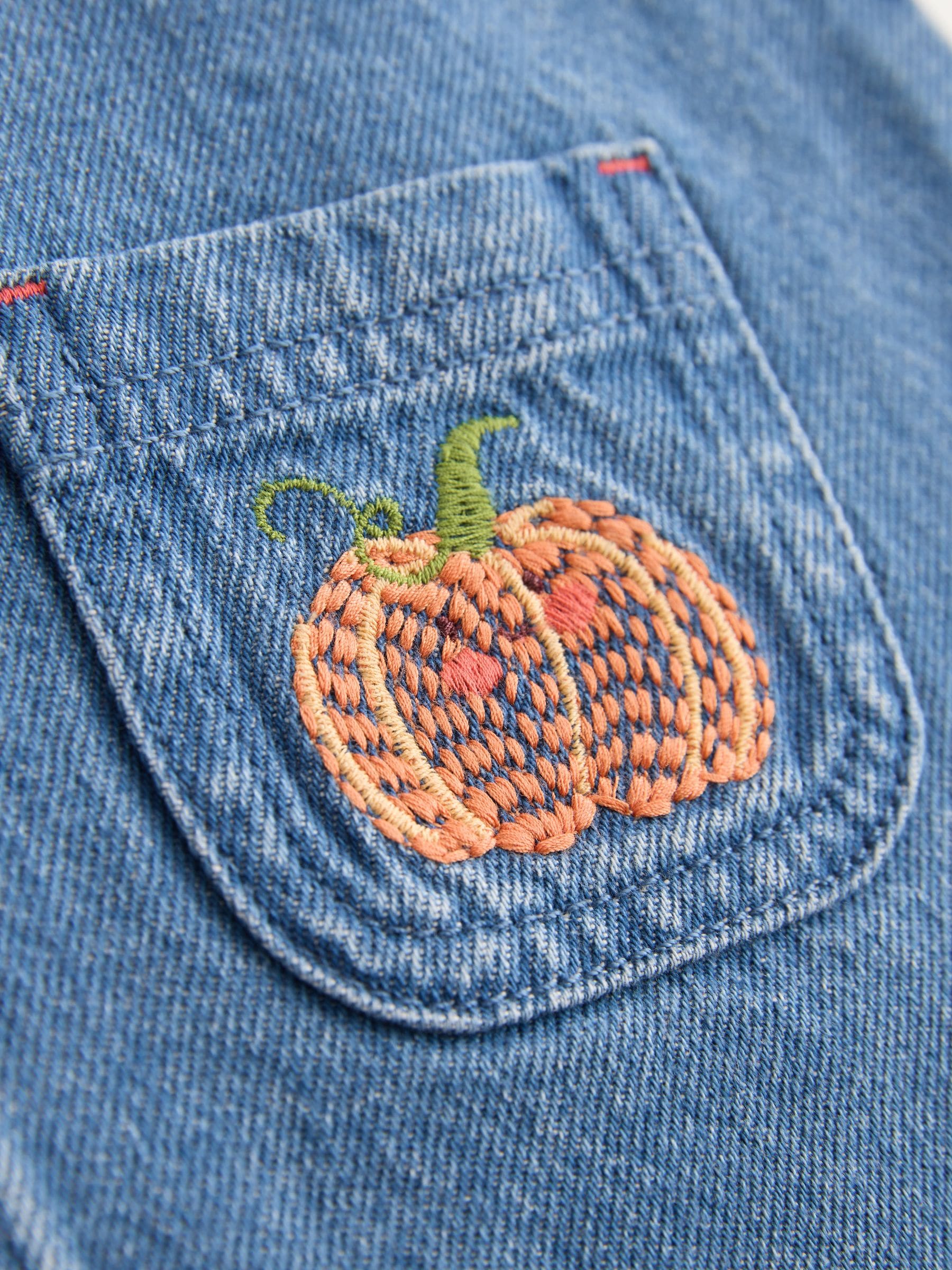 Dsiney Kidz - Pumpkin Print Raglan Denim Dress (3mths-8yrs) image 8