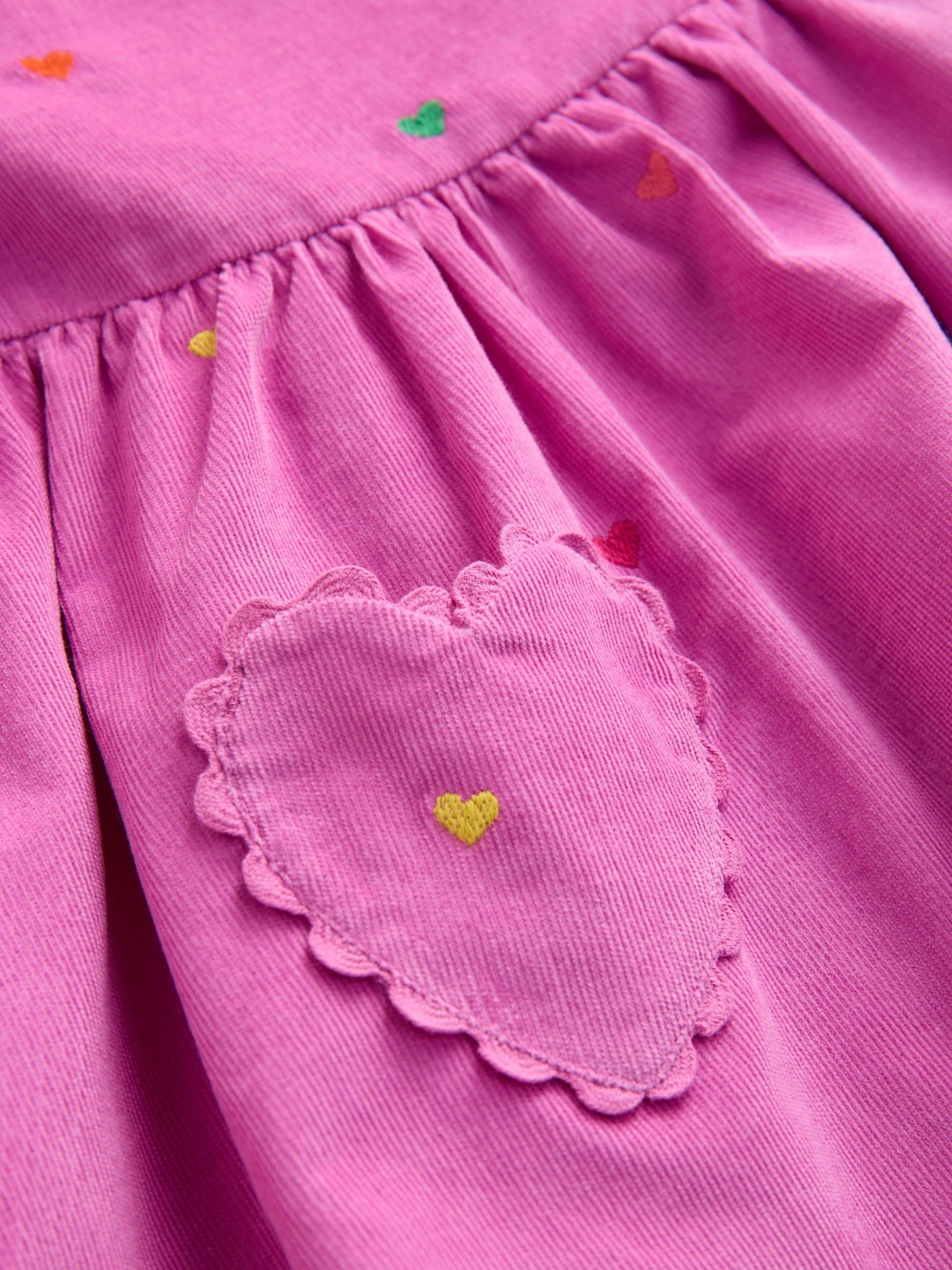 Dsiney Kidz - Magenta Pink Long Sleeve Cord Dress (3mths-8yrs) image 7