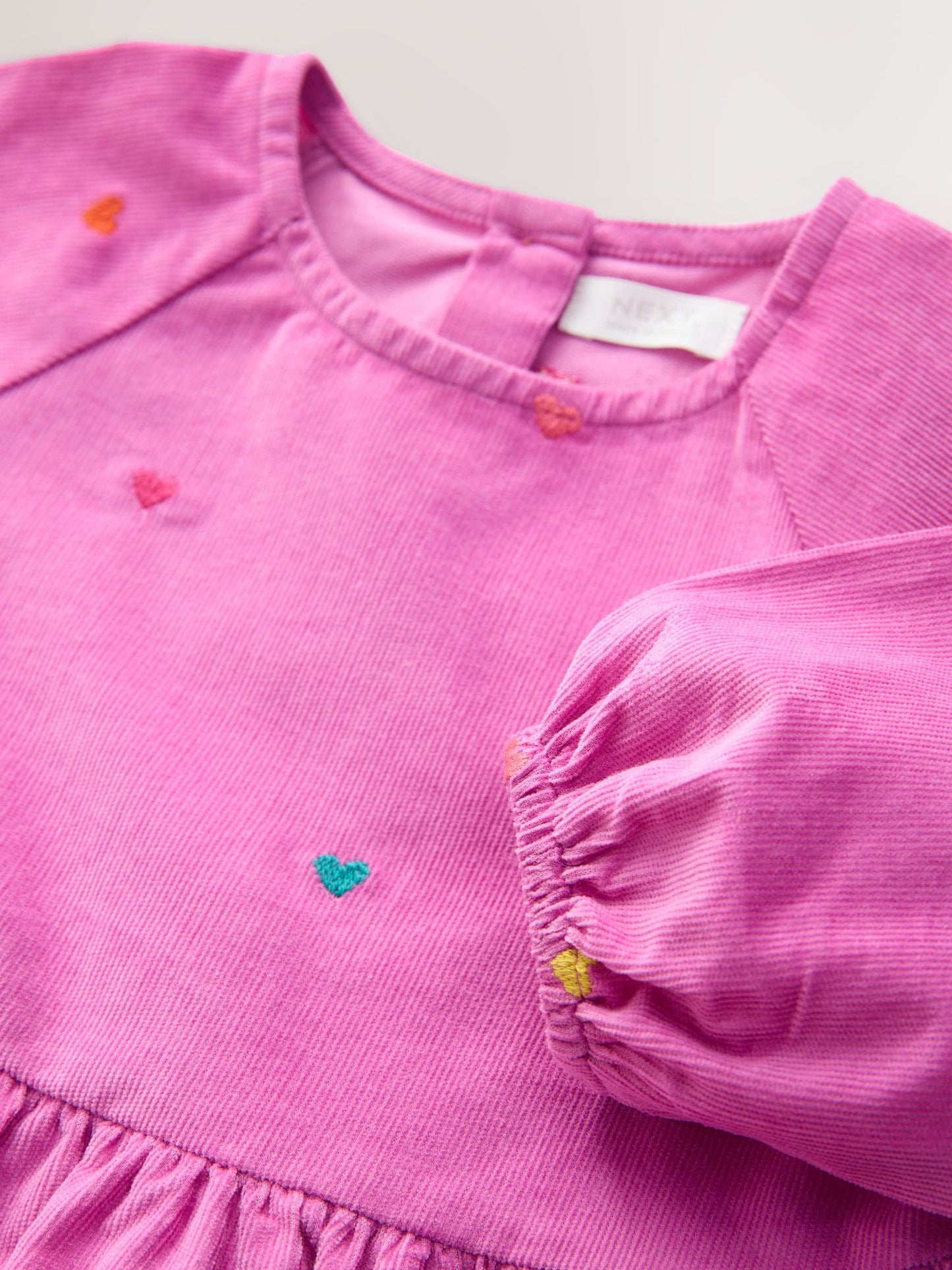 Dsiney Kidz - Magenta Pink Long Sleeve Cord Dress (3mths-8yrs) image 8