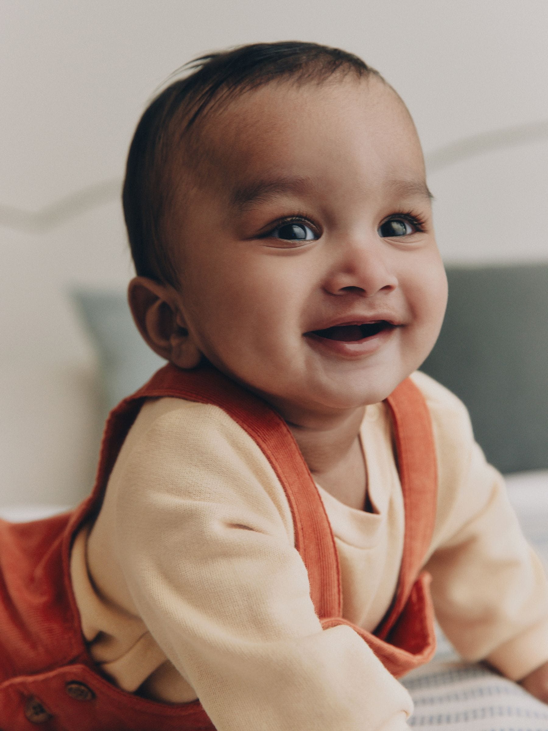 Rust Brown Farmyard Cord Dungarees and Bodysuit Baby Set (0mths-3yrs) image 5