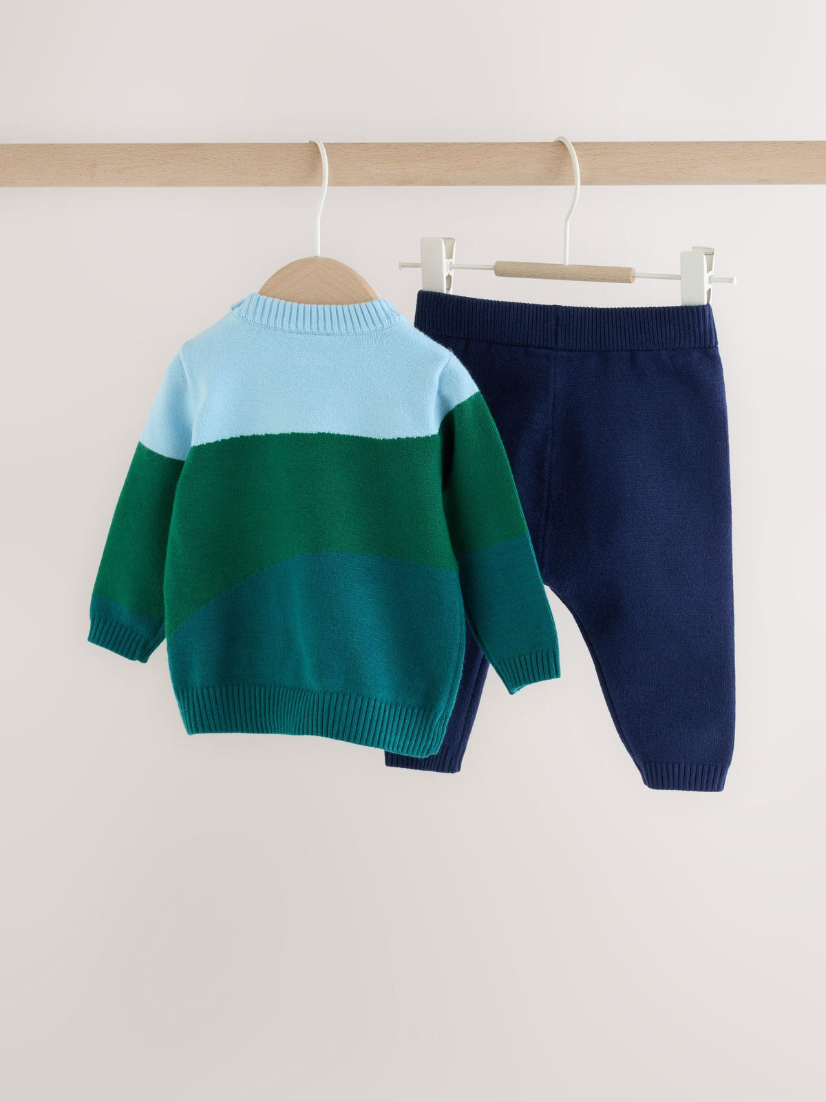 Green/Blue Hamish Farm Baby Knitted Jumper and Leggings Set (0mths-2yrs) image 4
