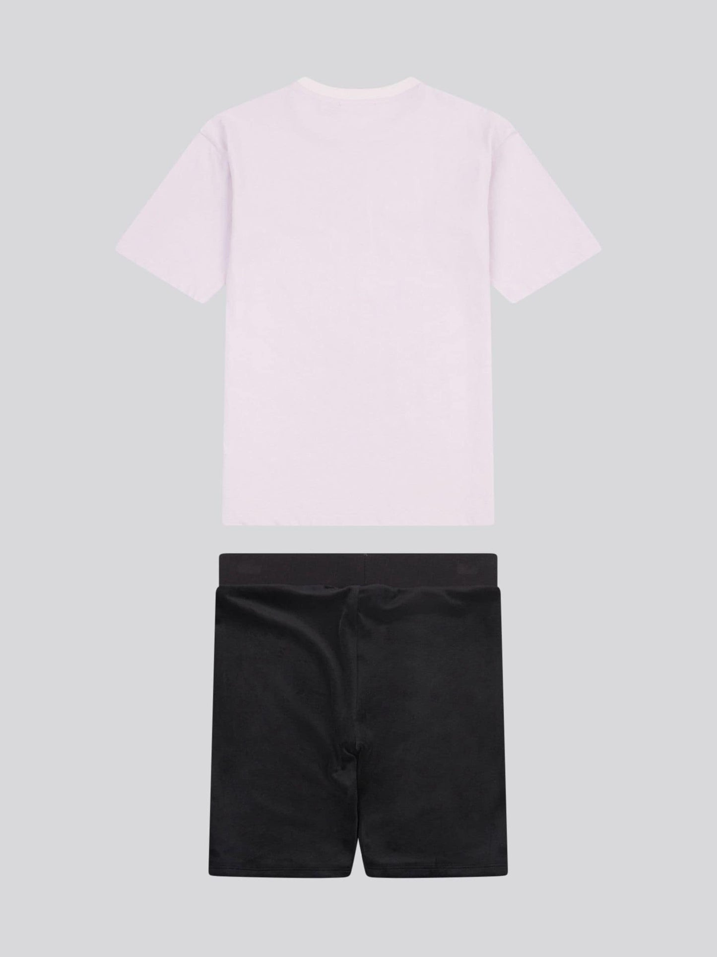 Dsiney Kidz - Juicy Couture Black Loose T-Shirt & Velour Cycling Shorts Set image 2