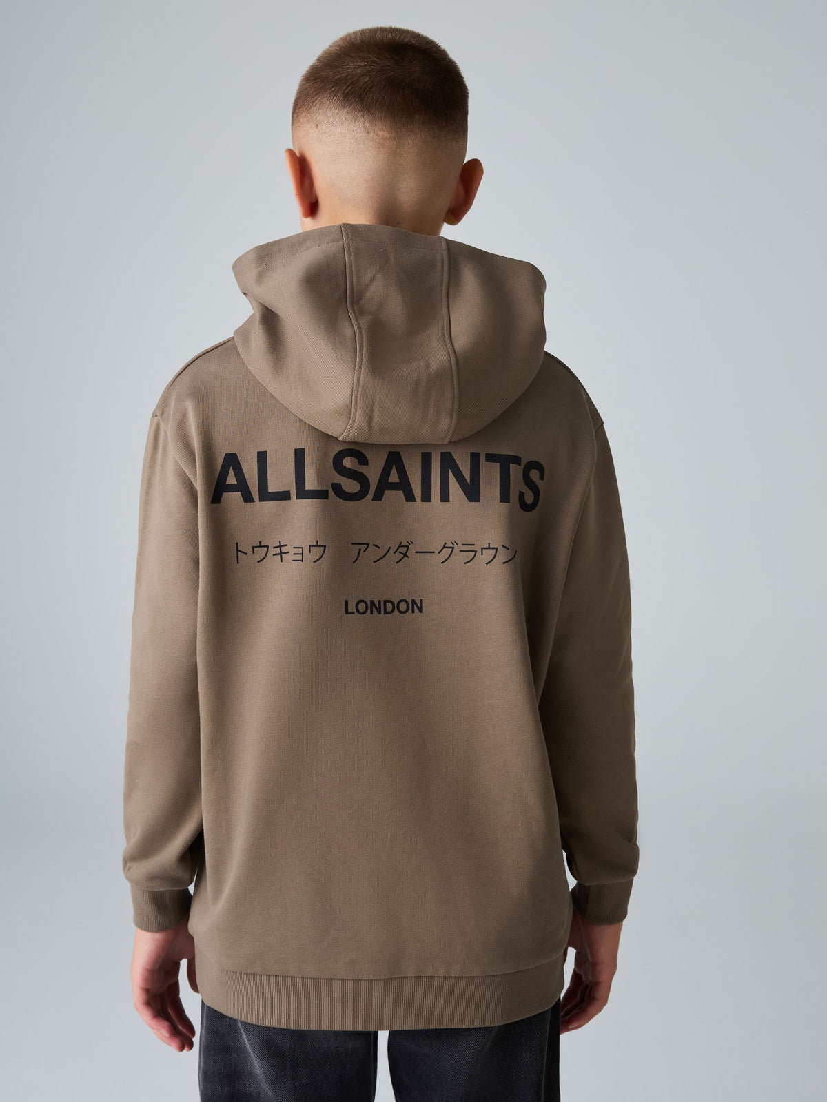 smALLSAINTS Brown Oversized Underground Pullover Hoodie - image 2