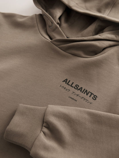 smALLSAINTS Brown Oversized Underground Pullover Hoodie - image 9