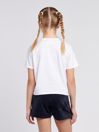 Dsiney Kidz - Juicy Couture Blue Girls Boxy T-Shirt & Velour Shorts Set image 3
