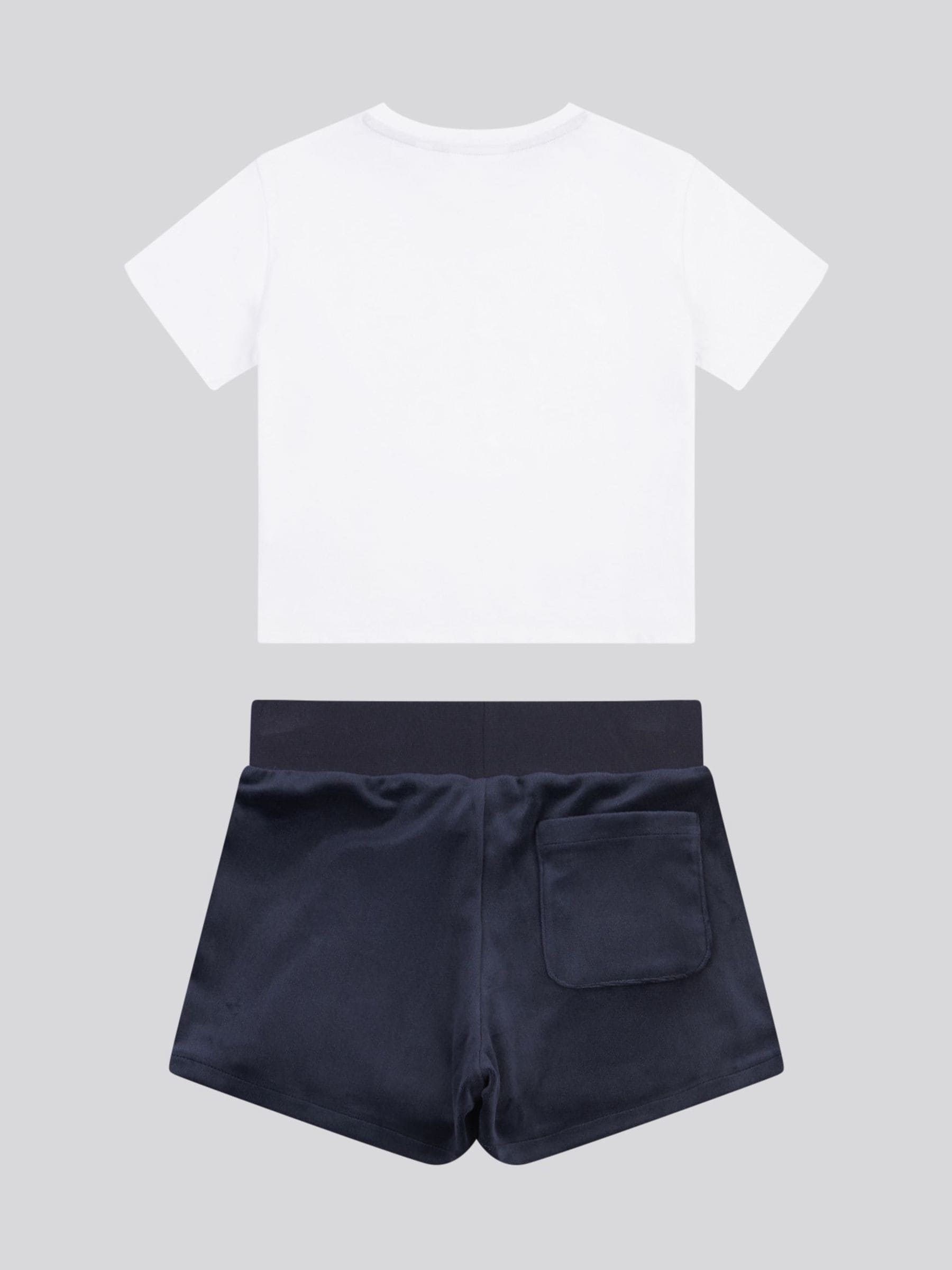 Dsiney Kidz - Juicy Couture Blue Girls Boxy T-Shirt & Velour Shorts Set image 7