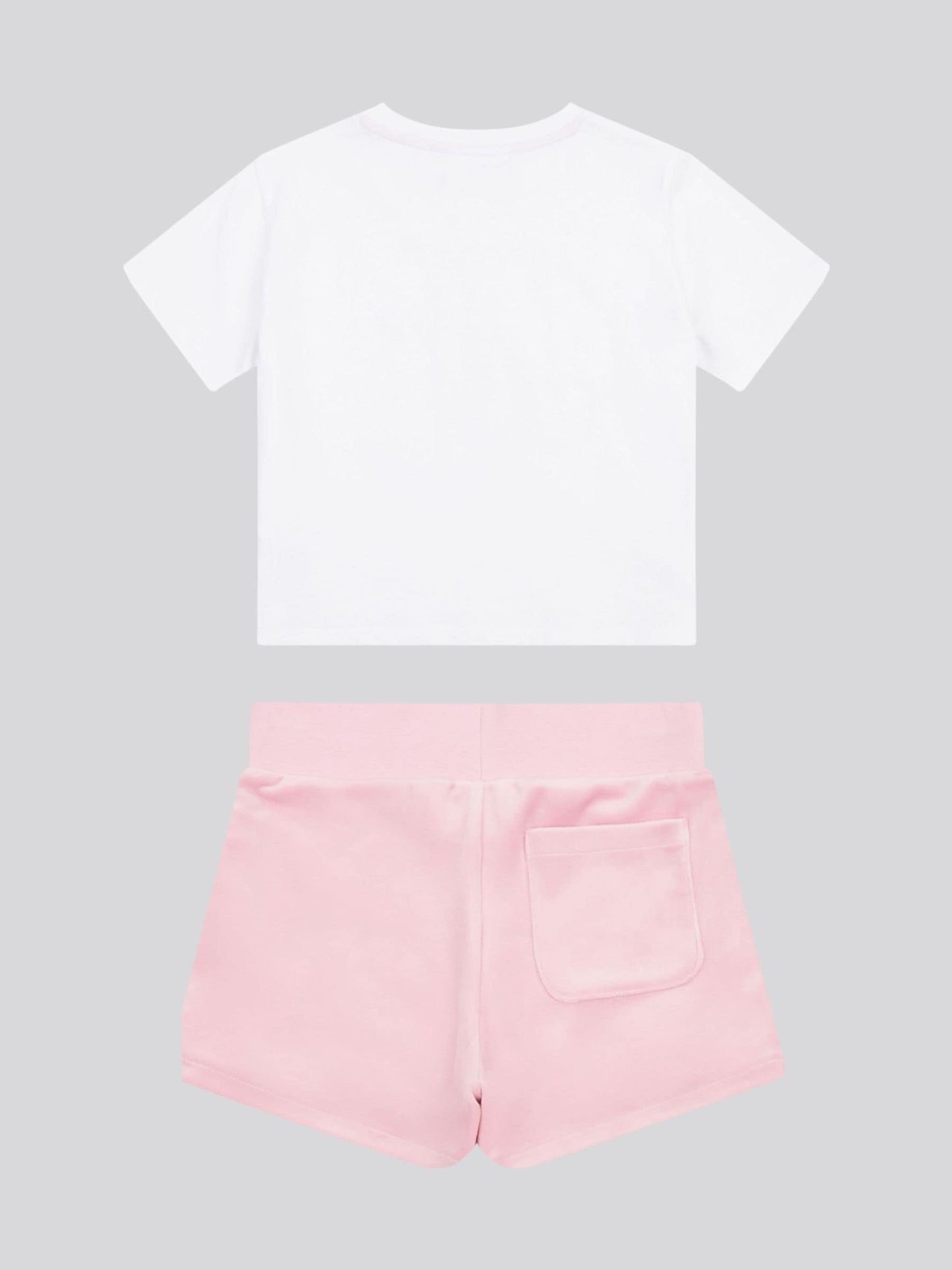 Dsiney Kidz - Juicy Couture Pink Girls Boxy T-Shirt & Velour Shorts Set image 7