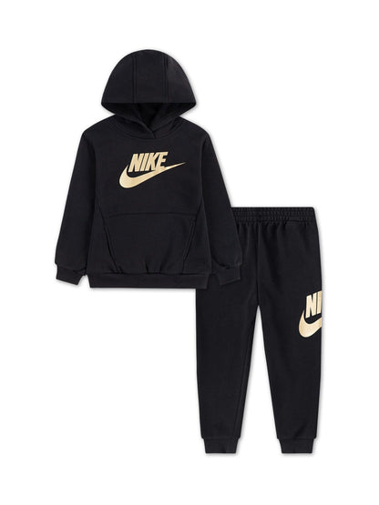 Nike Black Chrome Little Kids Club Fleece Tracksuit Set image 1