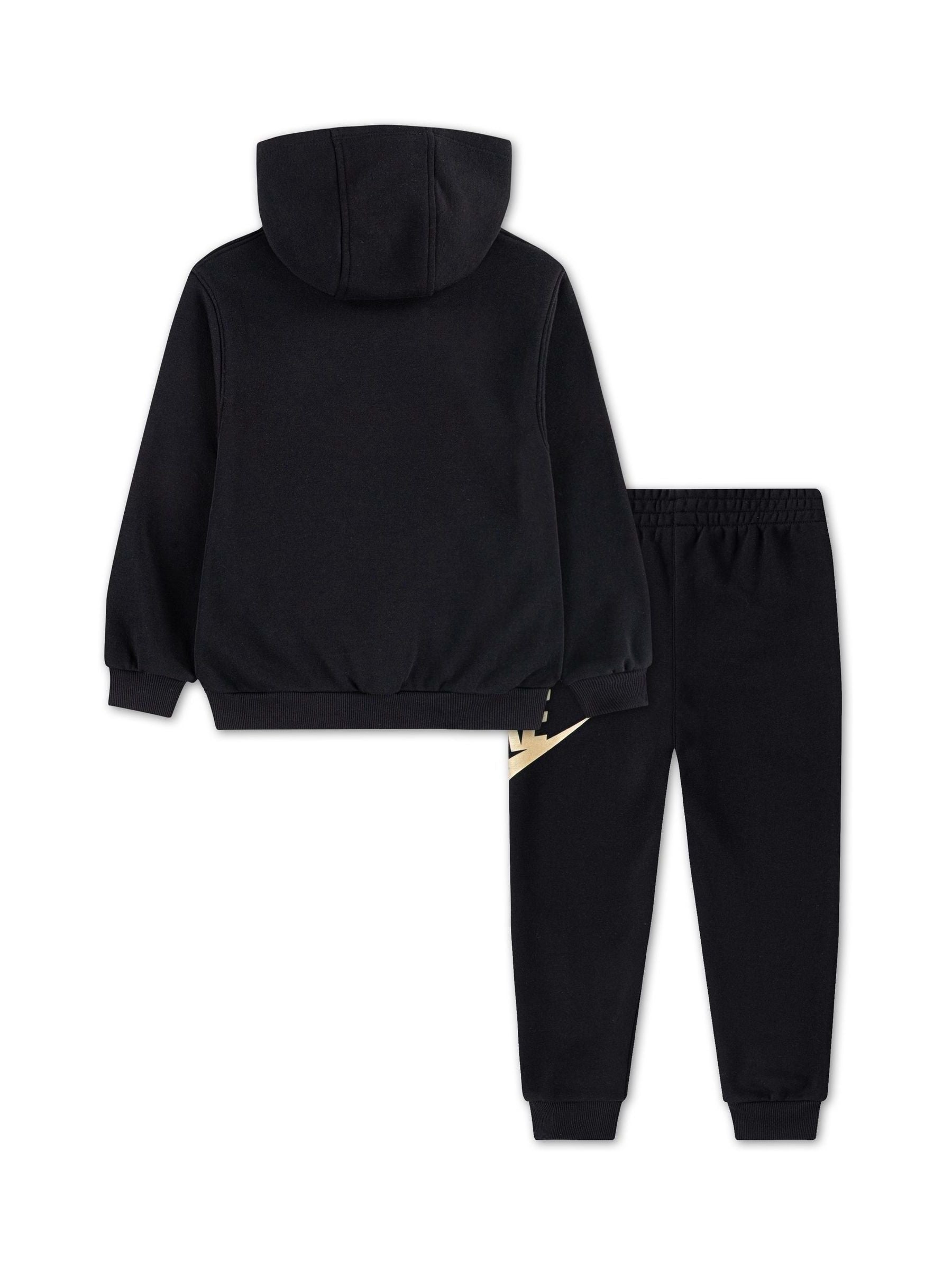 Nike Black Chrome Little Kids Club Fleece Tracksuit Set image 2
