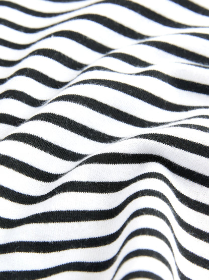 Dsiney Kidz - Black/White Stripe Boxy T-Shirt (3-16yrs) image 3