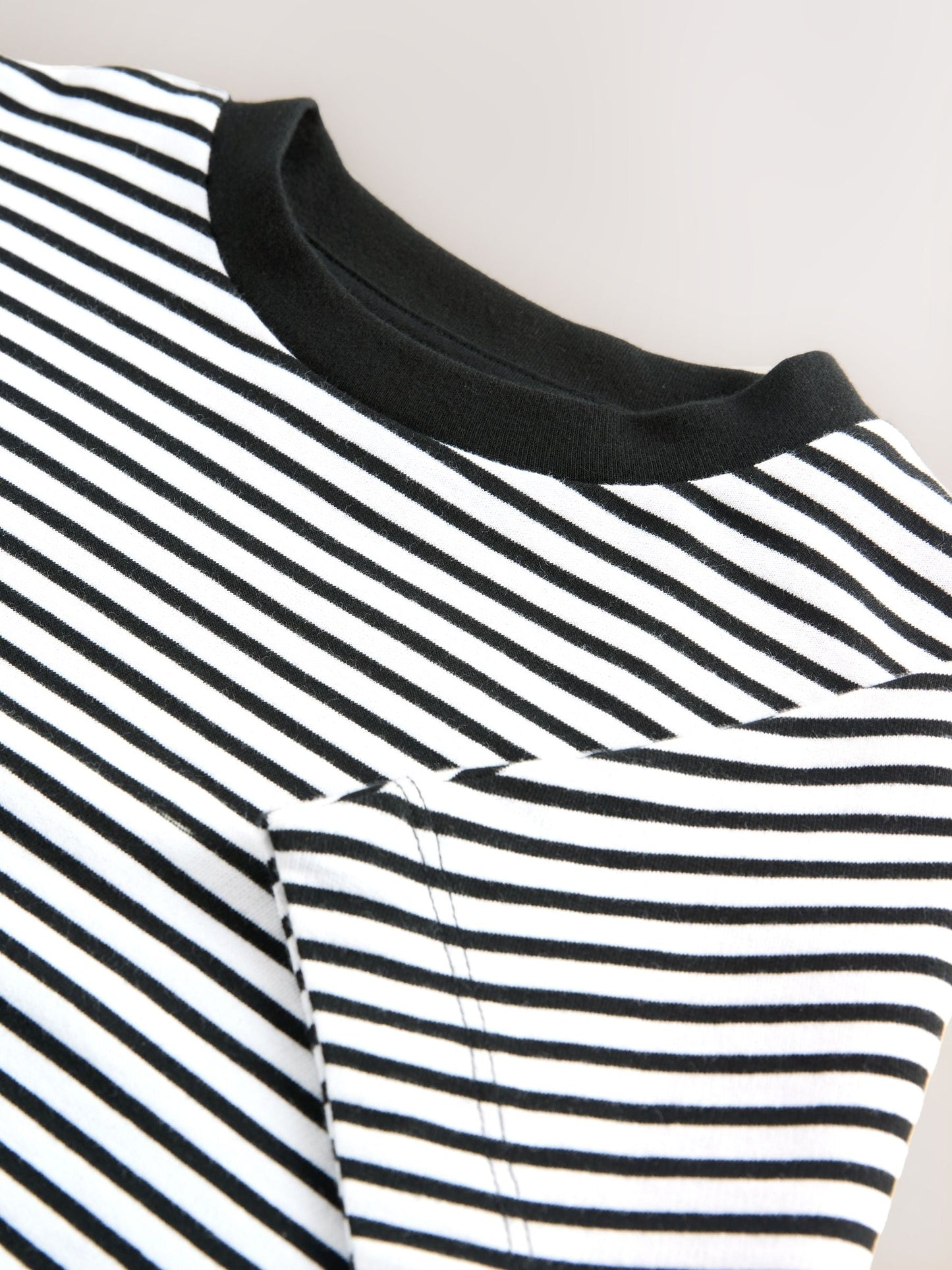 Dsiney Kidz - Black/White Stripe Boxy T-Shirt (3-16yrs) image 4
