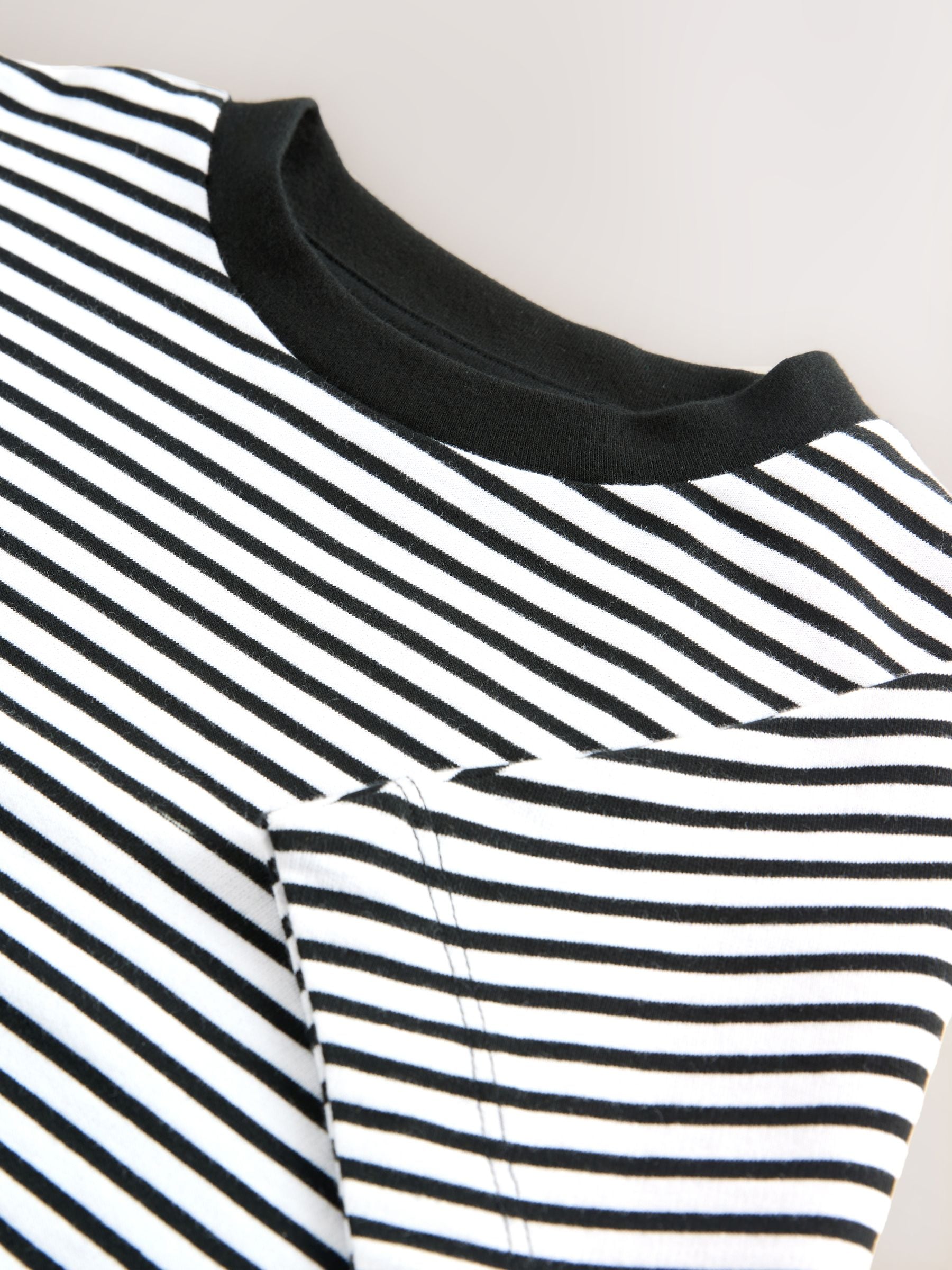 Dsiney Kidz - Black/White Stripe Boxy T-Shirt (3-16yrs) image 4