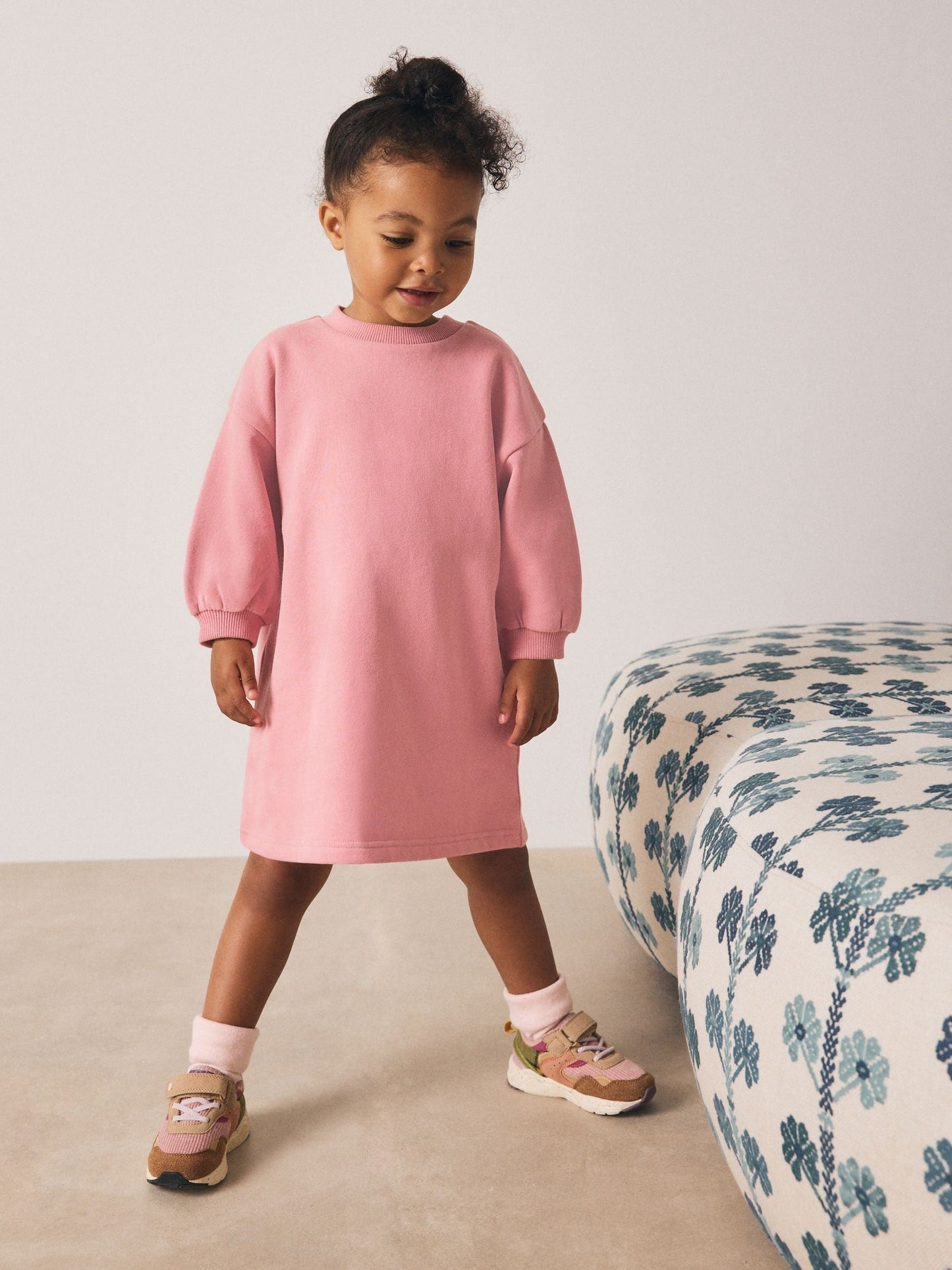 Pink Relaxed Sweat Dress (3mths-7yrs)