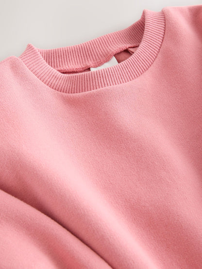 Pink Relaxed Sweat Dress (3mths-7yrs)