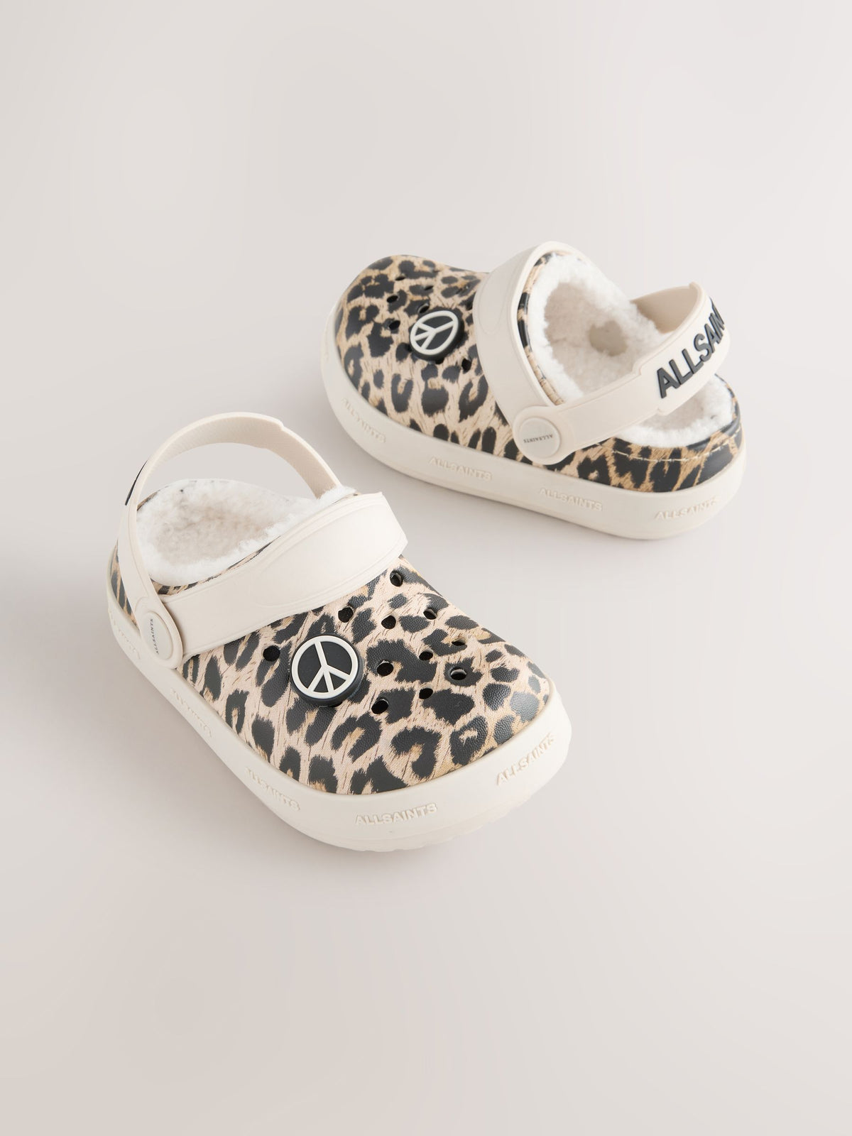 smALLSAINTS Leopard Print Borg Lined Clog Slippers - image 2