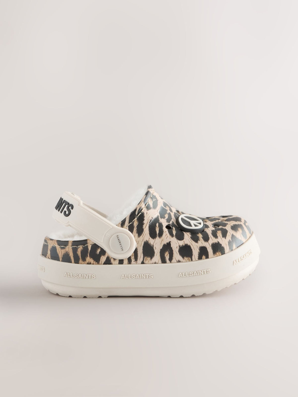 smALLSAINTS Leopard Print Borg Lined Clog Slippers - image 3