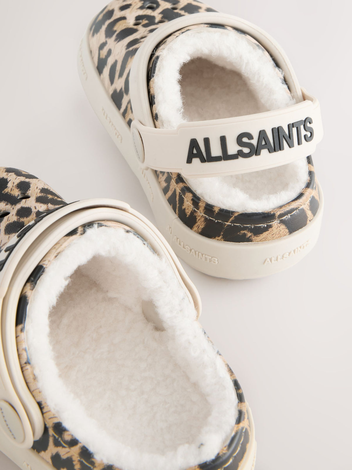 smALLSAINTS Leopard Print Borg Lined Clog Slippers - image 4