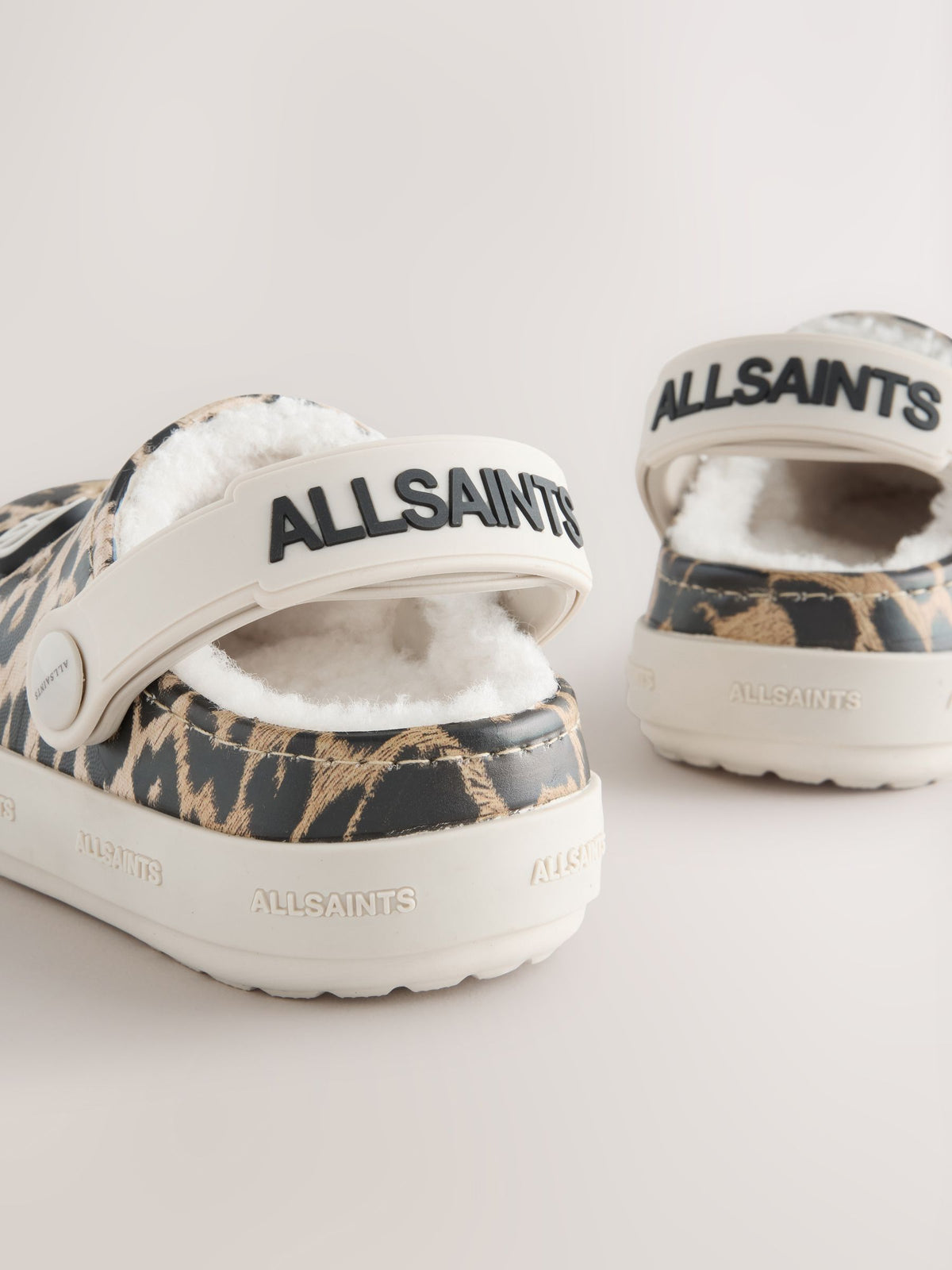 smALLSAINTS Leopard Print Borg Lined Clog Slippers - image 5