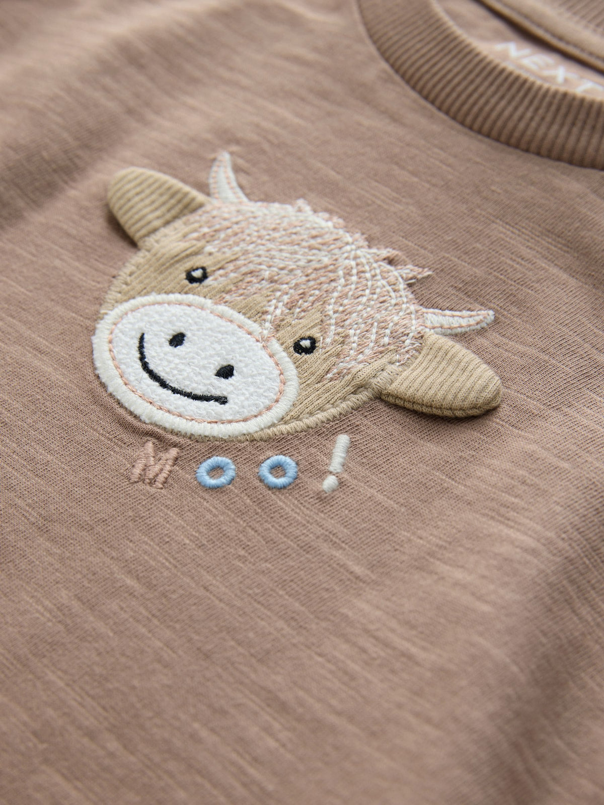 Dsiney Kidz - Neutral Tan Hamish Long Sleeve Animal Print Character T-Shirts 3 Pack (3mths-7yrs) image 8