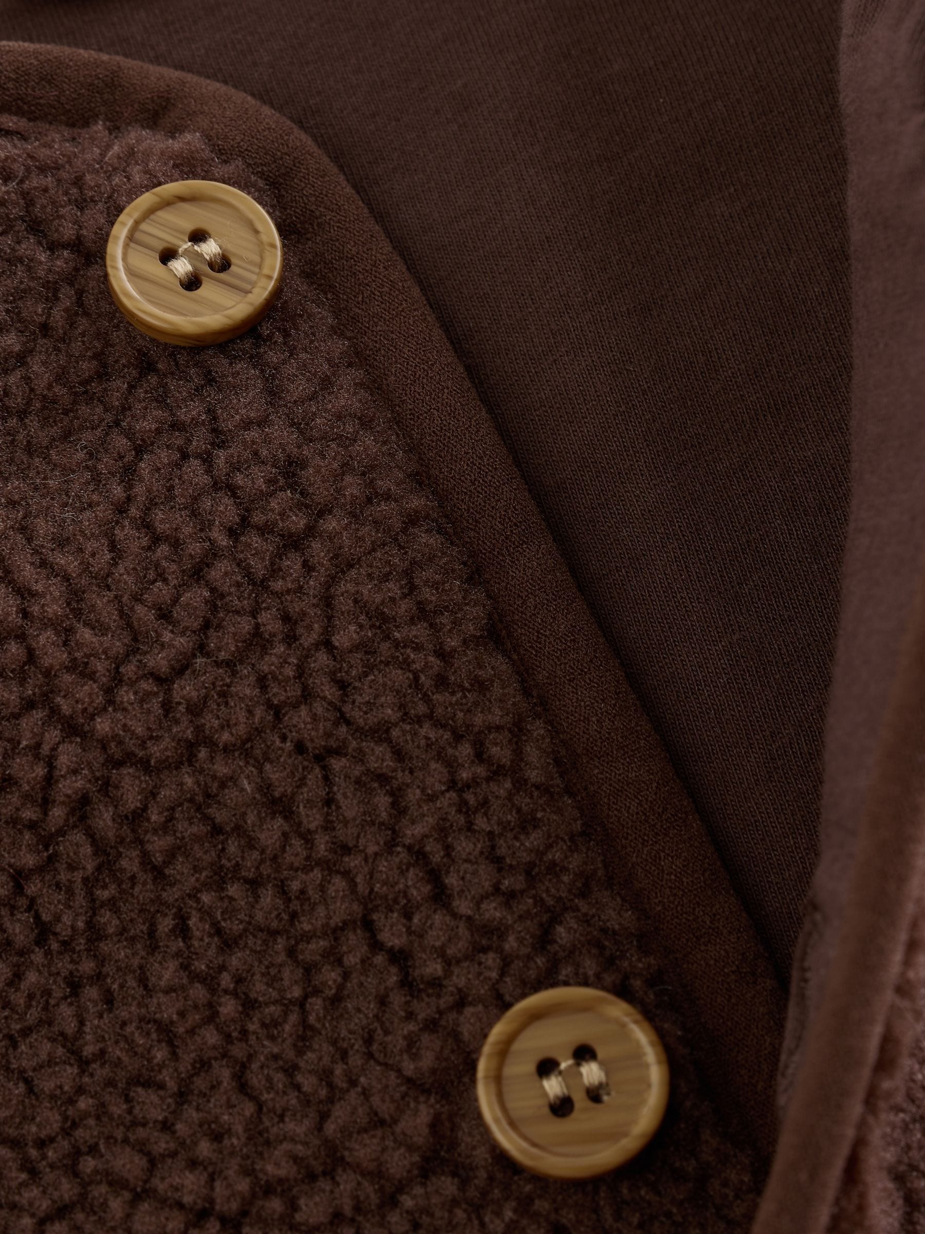 Dsiney Kidz - Chocolate Brown Borg Baby Gilet image 4