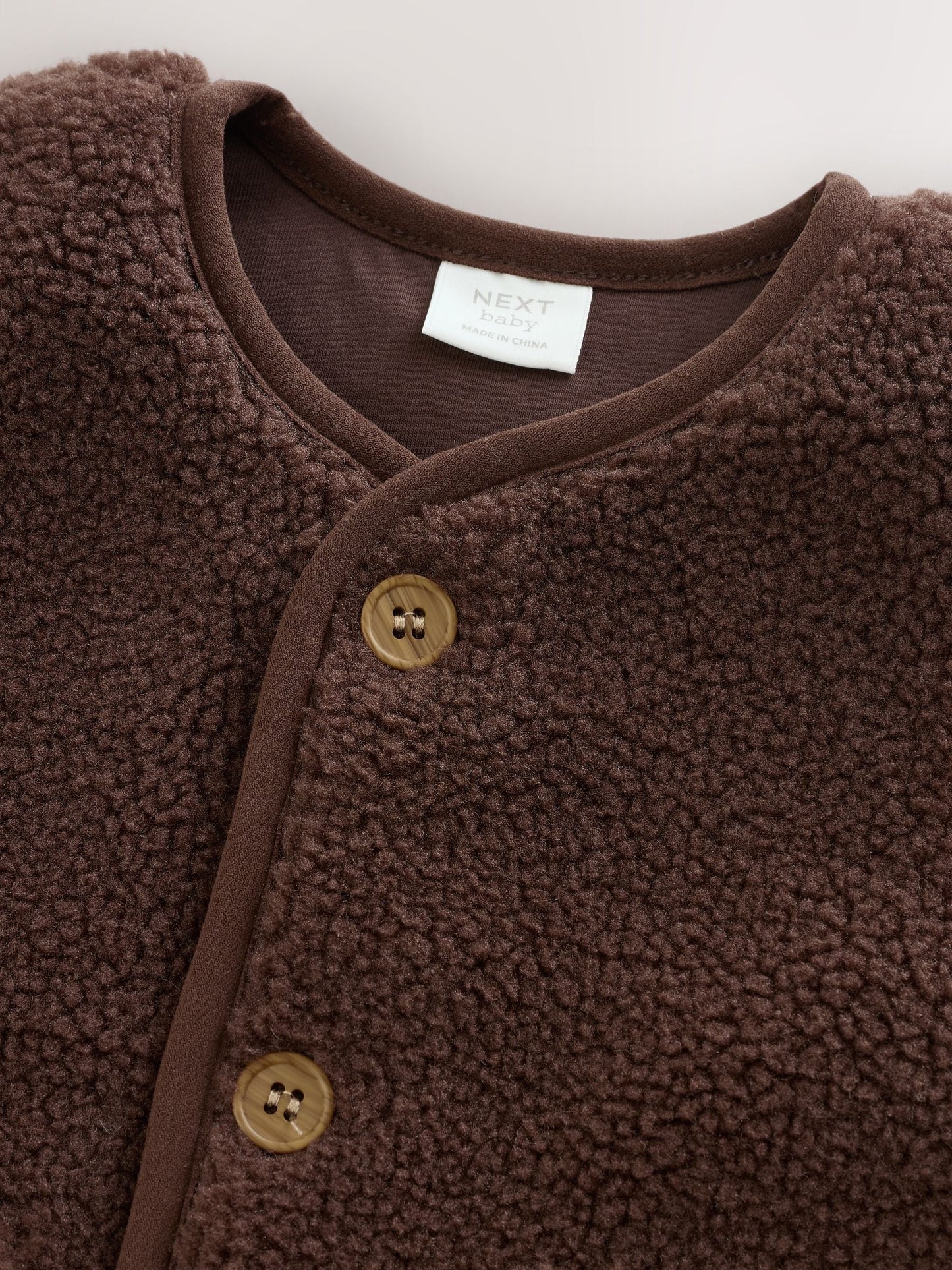 Dsiney Kidz - Chocolate Brown Borg Baby Gilet image 7
