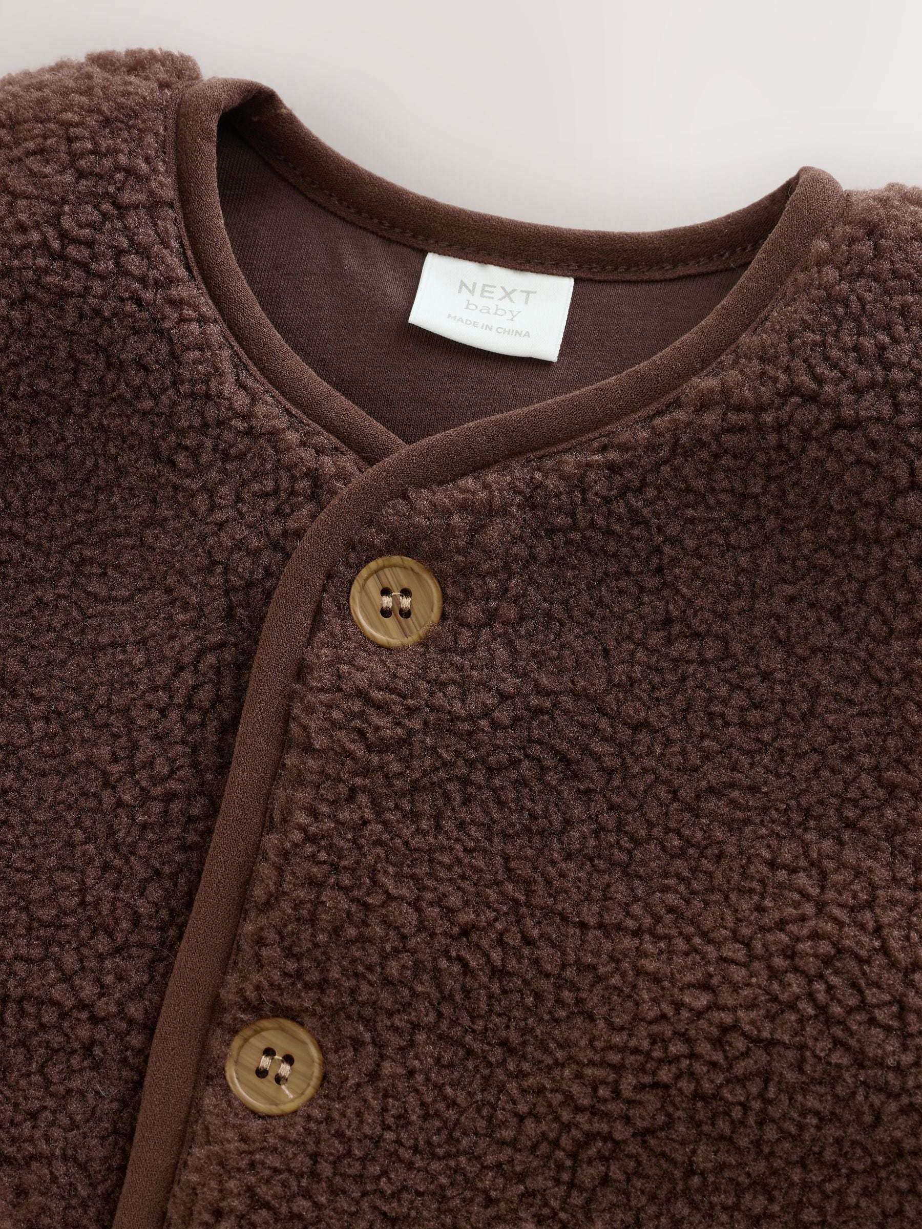 Dsiney Kidz - Chocolate Brown Borg Baby Gilet image 7