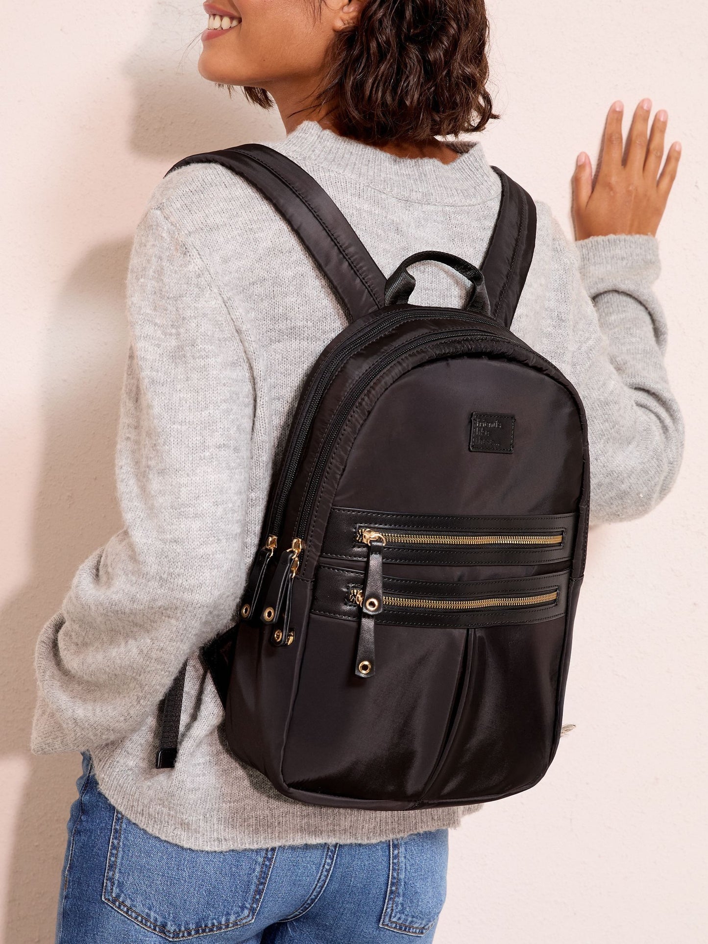 Friends Like These Black Nylon Backpack image 1