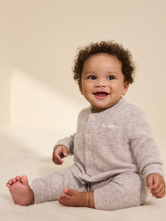 smALLSAINTS Neutral Knitted Cardigan and Joggers Baby Boys Set image 1