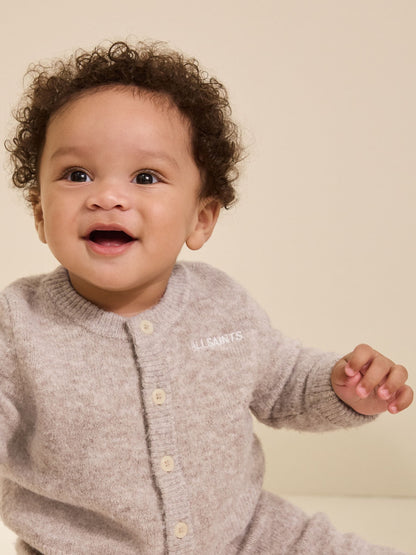 smALLSAINTS Neutral Knitted Cardigan and Joggers Baby Boys Set image 4
