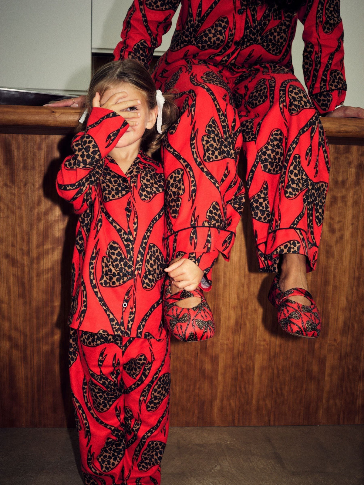 Never Fully Dressed Red Bow Button Through Pyjamas - image 2