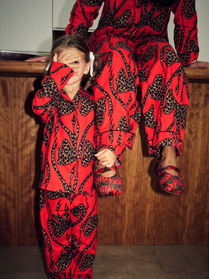 Never Fully Dressed Red Bow Button Through Pyjamas - image 2