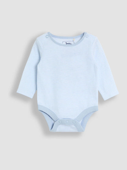 JoJo Maman Bébé Blue Quilted 2-Piece Dungaree Set image 4