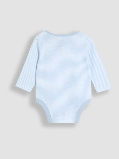 JoJo Maman Bébé Blue Quilted 2-Piece Dungaree Set image 5