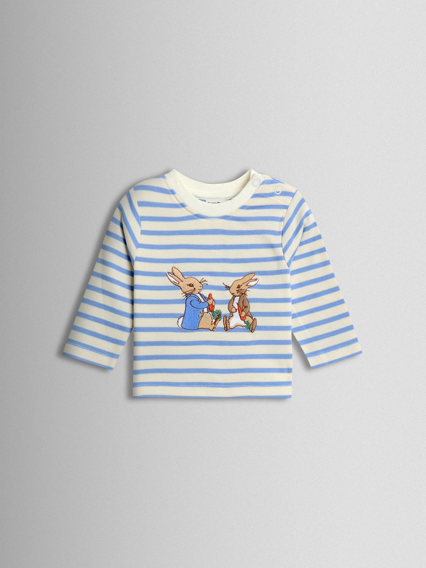 JoJo Maman Bébé Blue Peter Rabbit™ Appliqué Top & Legging Set image 3