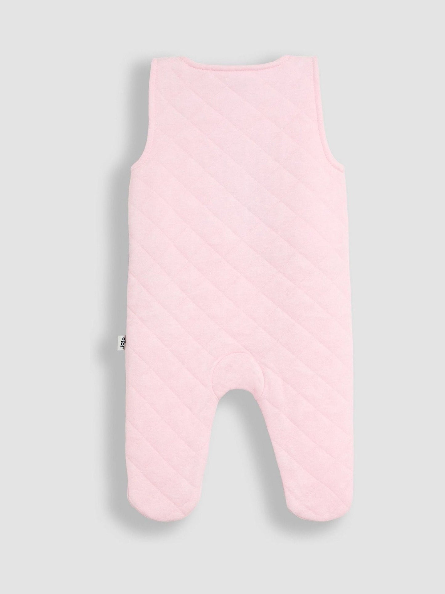 Dsiney Kidz - JoJo Maman Bébé Pale Pink Flopsy Quilted 2-Piece Dungaree Set image 3