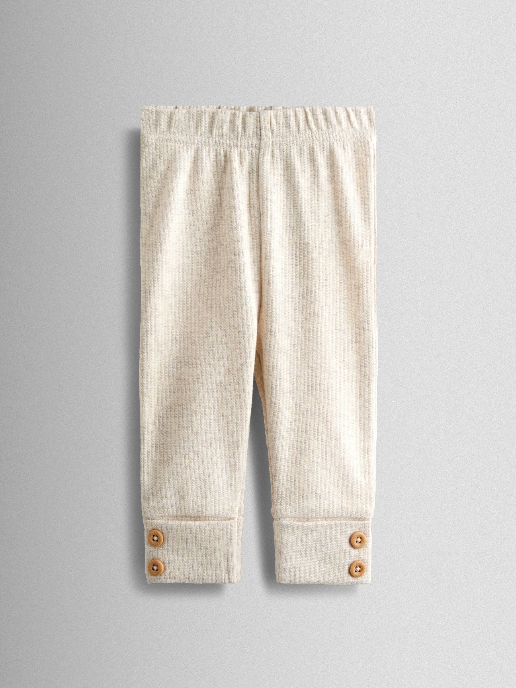 JoJo Maman Bébé Cream Bear Stripe Top and Legging Set image 5